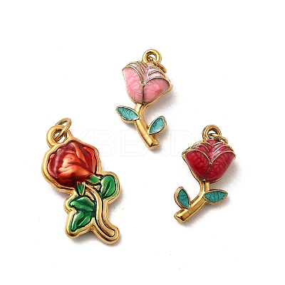 304 Stainless Steel Enamel Pendant STAS-B097-04G-1