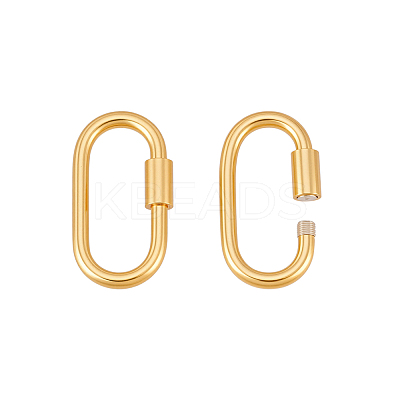 2Pcs 925 Sterling Silver Locking Carabiner Clasps STER-PH0003-94-1
