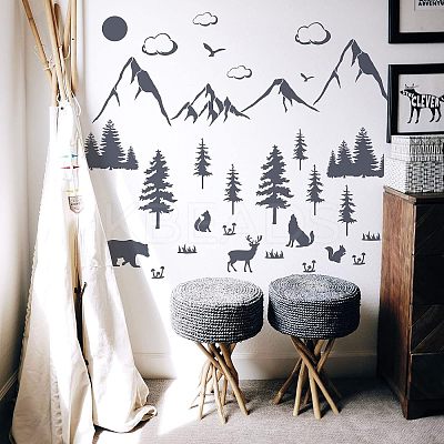 Plastic Drawing Painting Stencils Templates DIY-WH0172-691-1