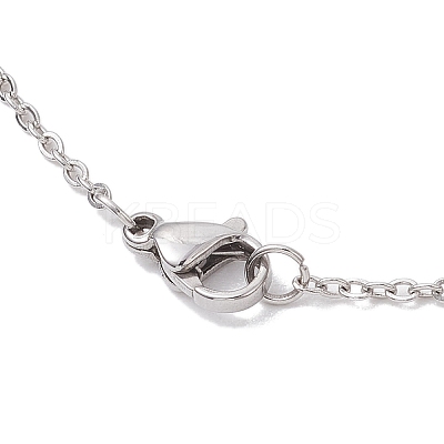 Non-Tarnish Trinity Knot/Triquetra 304 Stainless Steel Pendant Necklaces NJEW-JN04882-02-1