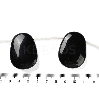 Natural Black Onyx(Dyed & Heated) Beads Strand G-NH0019-E01-01-1
