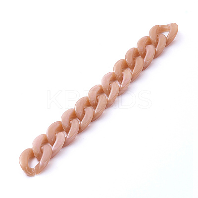 Handmade Acrylic Curb Chains X-AJEW-JB00679-02-1