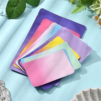 50Pcs 4 Style Two Tone Rectangle Plastic Zip Top Gift Bags OPP-FS0001-19A-1-1