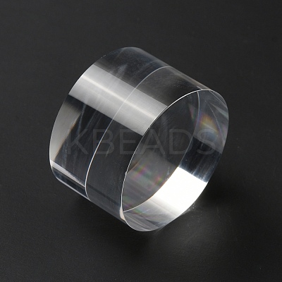 Column Transparent Acrylic Jewelry Display Pedestals ODIS-WH0329-32A-1
