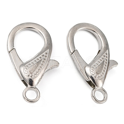 Zinc Alloy Lobster Claw Clasps PALLOY-D008-P-1