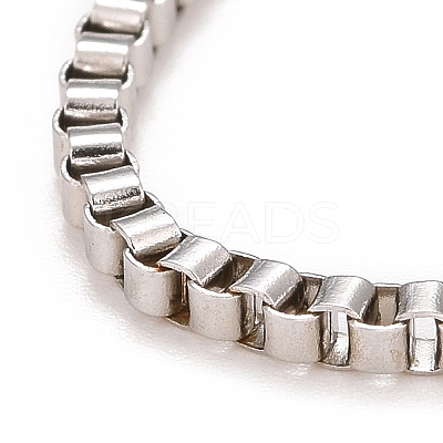 Tarnish Resistant Men's Box Chain Necklaces 304 Stainless Steel Necklaces LS-NJEW-507L-4-1