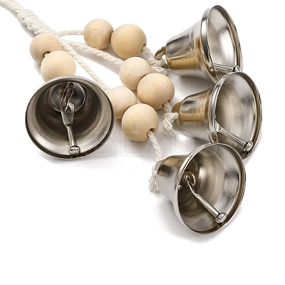 Iron Bell Hanging Ornaments HJEW-JM02467-1