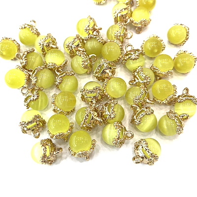 Cat Eye Charms FIND-SZC0010-610-1