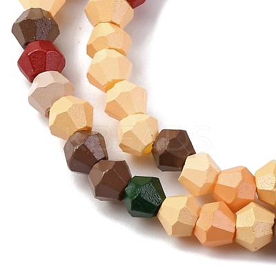 Baking Paint Glass Beads Strands LAMP-R020-02C-1