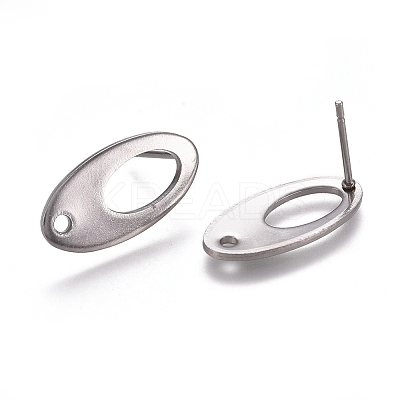 Non-Tarnish 304 Stainless Steel Stud Earring Findings LS-X-STAS-E482-01P-1
