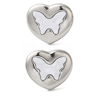 Non-Tarnish 304 Stainless Steel Stud Earrings LS-EJEW-U001-05P-01-1