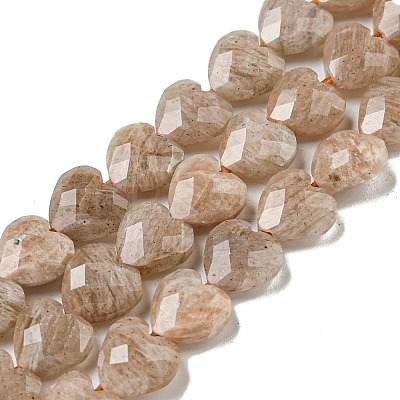 Natural Peach Moonstone Beads Strands G-P544-E05-01-1