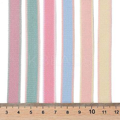 18 Yards 6 Styles Polyester Ribbon SRIB-Q022-D03-1