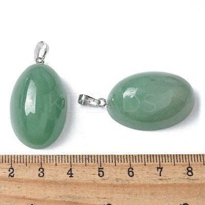 Natural Green Aventurine Pendants G-A259-03P-06-1