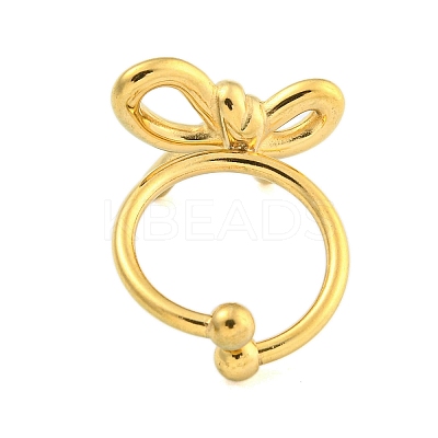 Ion Plating(IP) 304 Stainless Steel Open Cuff Rings for Women LS-RJEW-S409-01G-04-1