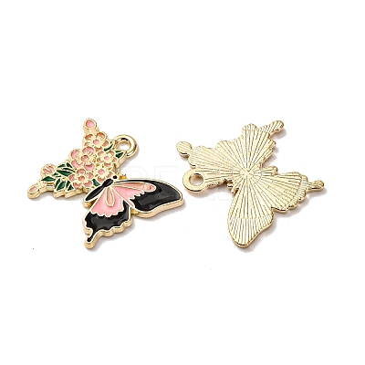 Alloy Enamel Pendants FIND-H051-01B-G-1