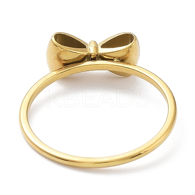 Ion Plating(IP) 304 Stainless Steel Fingerl Rings RJEW-K224-16G-1
