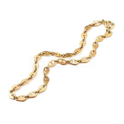 304 Stainless Steel Mariner Link Chain Necklaces NJEW-JN03417-02-1