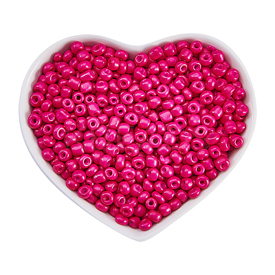 6/0 Baking Paint Glass Seed Beads SEED-OL0002-09-4mm-06-1