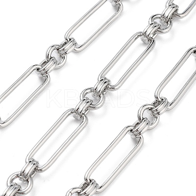 Rack Plating Brass Oval Link Chains CHC-G023-06P-1