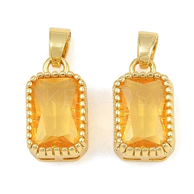 Brass & Glass Pendants GL-CBA96FD-02G-1
