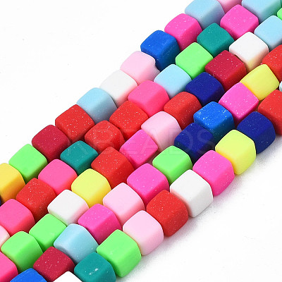 Handmade Polymer Clay Beads Strands X-CLAY-N008-061-10-1