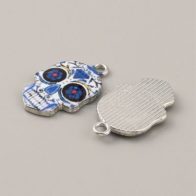 Alloy Enamel Pendants FIND-CJC0015-09E-1