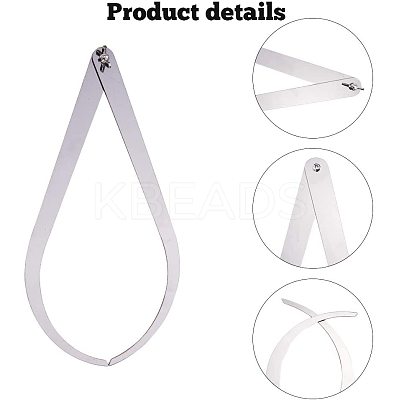 Profession Bent-leg Stainless Steel Caliper PH-TOOL-G011-02P-1