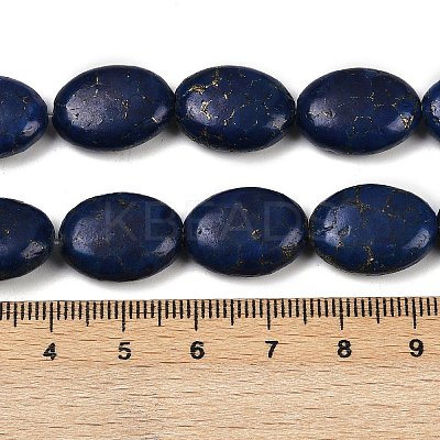 Synthetic Howlite Imitation Lapis Lazuli Beads Strands G-S393-11A-13x18-1
