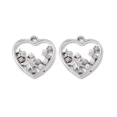 Alloy Crystal Rhinestone Pendants ALRI-K049-13P-1