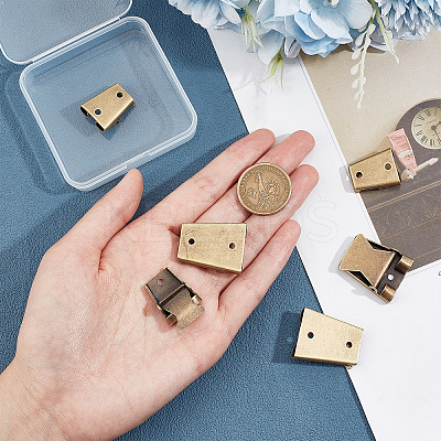6Pcs 2 Style Iron Bolo Tie Slide Clasp IFIN-GF0001-25AB-1