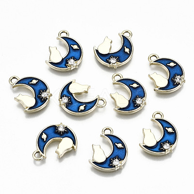 Alloy Enamel Pendants X-ENAM-S126-006-RS-1