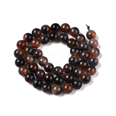 Dyed Natural White Jade Beads Strands G-T138-8mm-210-14-1