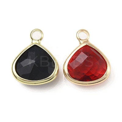 Brass with K9 Glass Charms KK-C024-23KCG-1