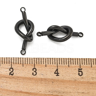304 Stainless Steel Knot Links Connector Charms STAS-K290-02EB-1
