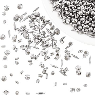 304 Stainless Steel with 201 Stainless Steel Polished Beads STAS-WH0016-05P-1