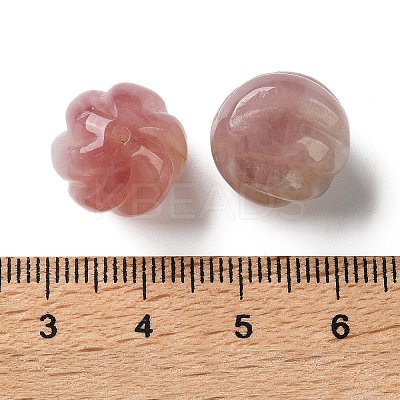 Natural Madagascar Rose Quartz Carved Beads GG-CBABD99-01A-1