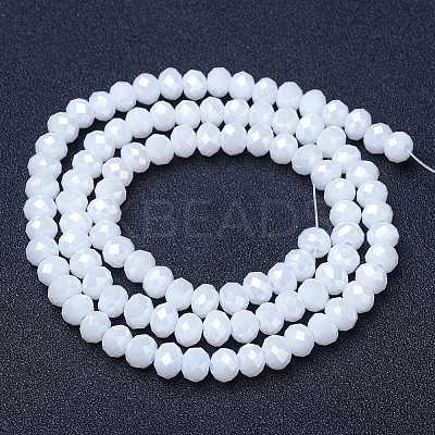 Electroplate Glass Beads Strands EGLA-A044-P2mm-B01-1