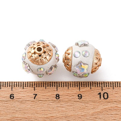 Handmade Resin Indonesia Round Beads IPDL-P005-22KCG-02-1