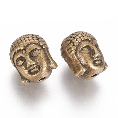 Tibetan Style Alloy Beads TIBEB-60542-AB-FF-1
