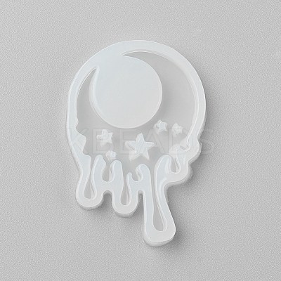 Astronomy Theme Moon with Star Silicone Molds DIY-E021-11-1