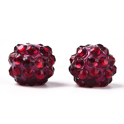 AB-Color Resin Rhinestone Beads RESI-S315-10x12-M-1