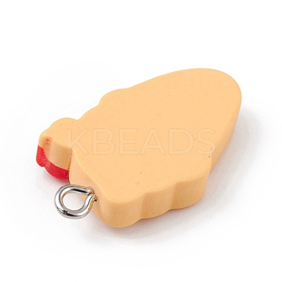Opaque Resin Imitation Food Pendants RESI-D064-03P-17-1