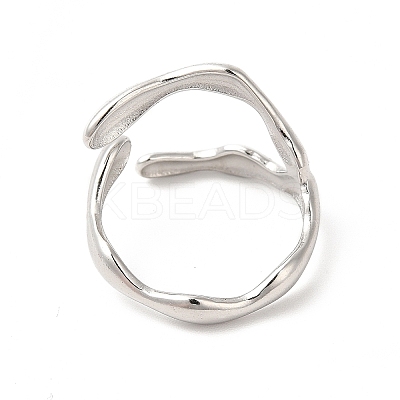 Non-Tarnish 304 Stainless Steel Cuff Finger Ring X-RJEW-E063-32P-1