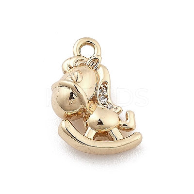 Brass Micro Pave Cubic Zirconia Pendants LS-KK-M306-06G-01-1
