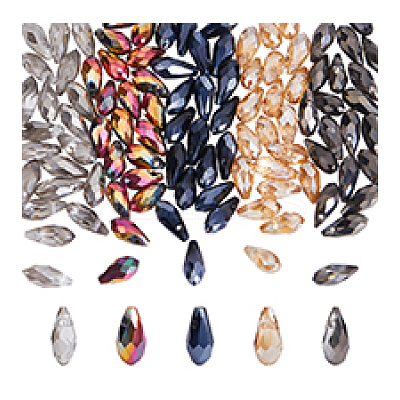 100pcs 5 colors Electroplate Glass Beads EGLA-PH0001-49-1