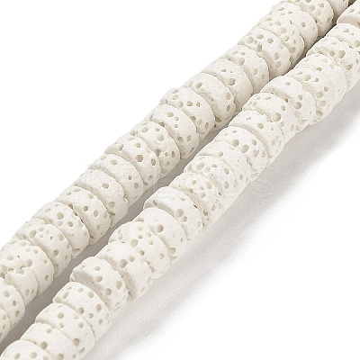 Natural Lava Rock Dyed Beads Strands G-L586-A01-14-1