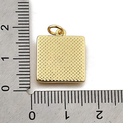 Brass Enamel Pendants KK-Z104-06G-04-1
