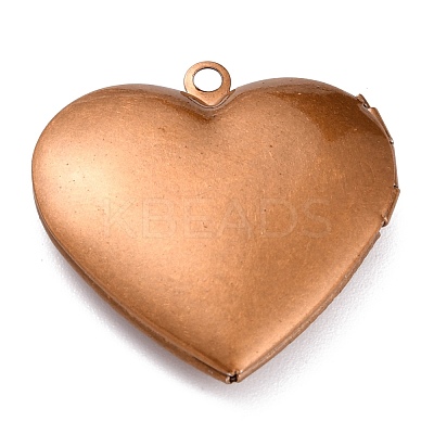 304 Stainless Steel Locket Pendants STAS-O147-02C-1