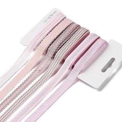 18 Yards 6 Styles Polyester Ribbon SRIB-Q022-D15-1